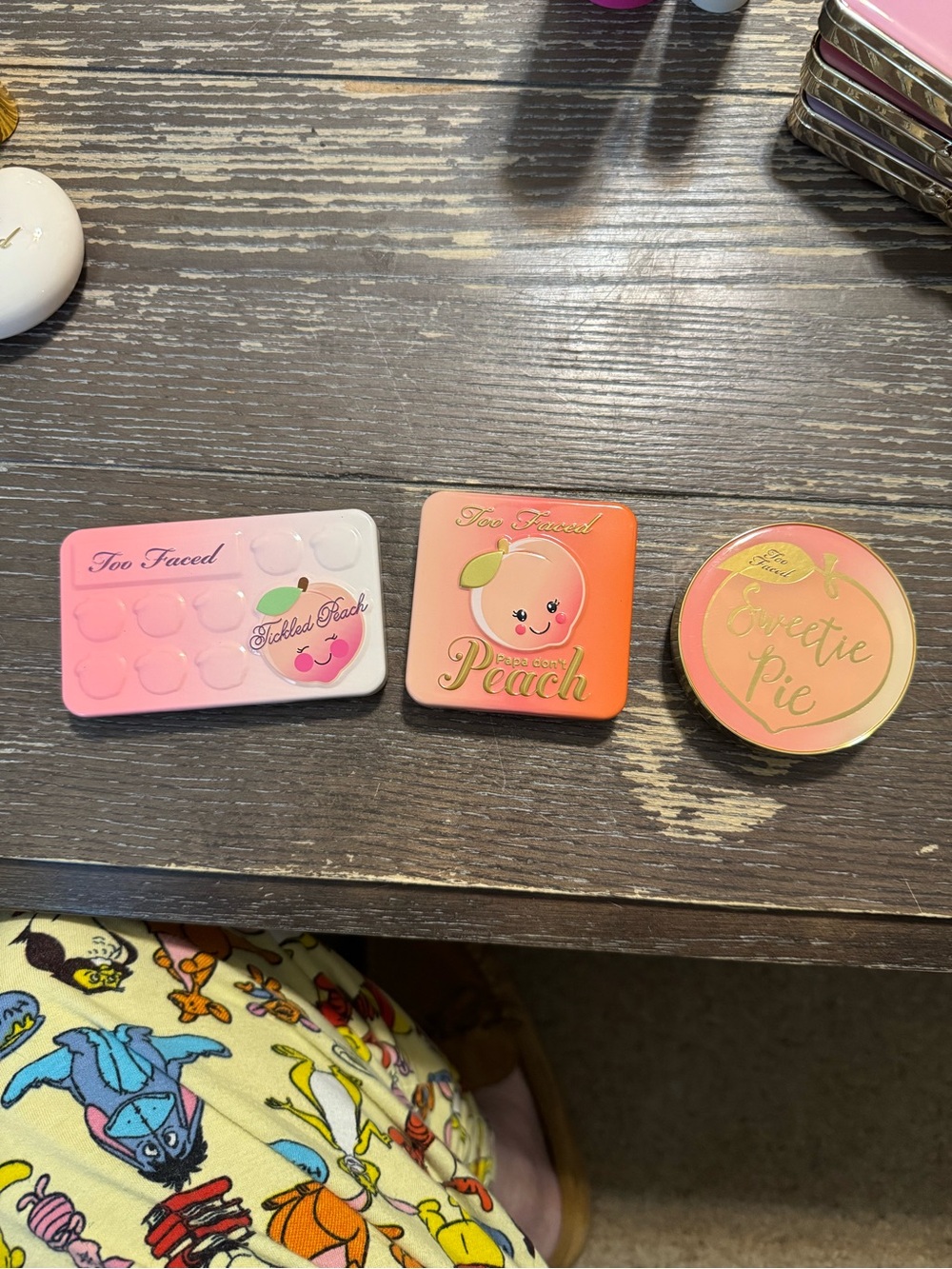 USED Too Faced Peach Collection Bundle